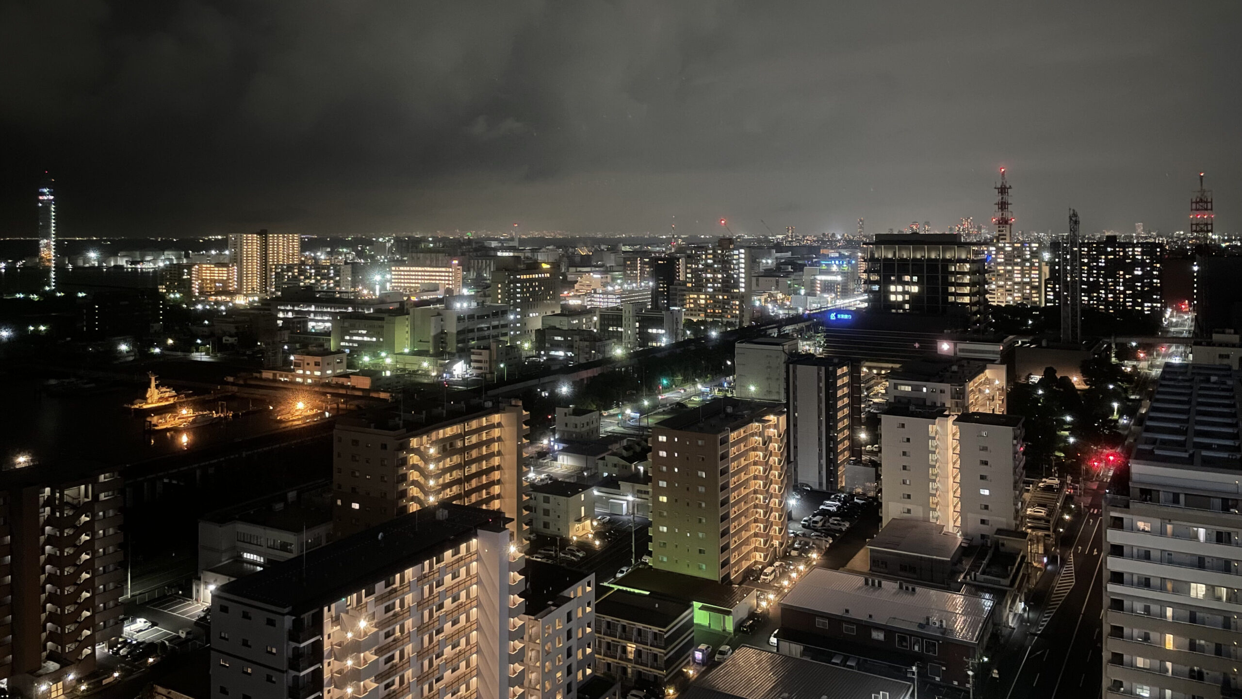 お部屋からの夜景