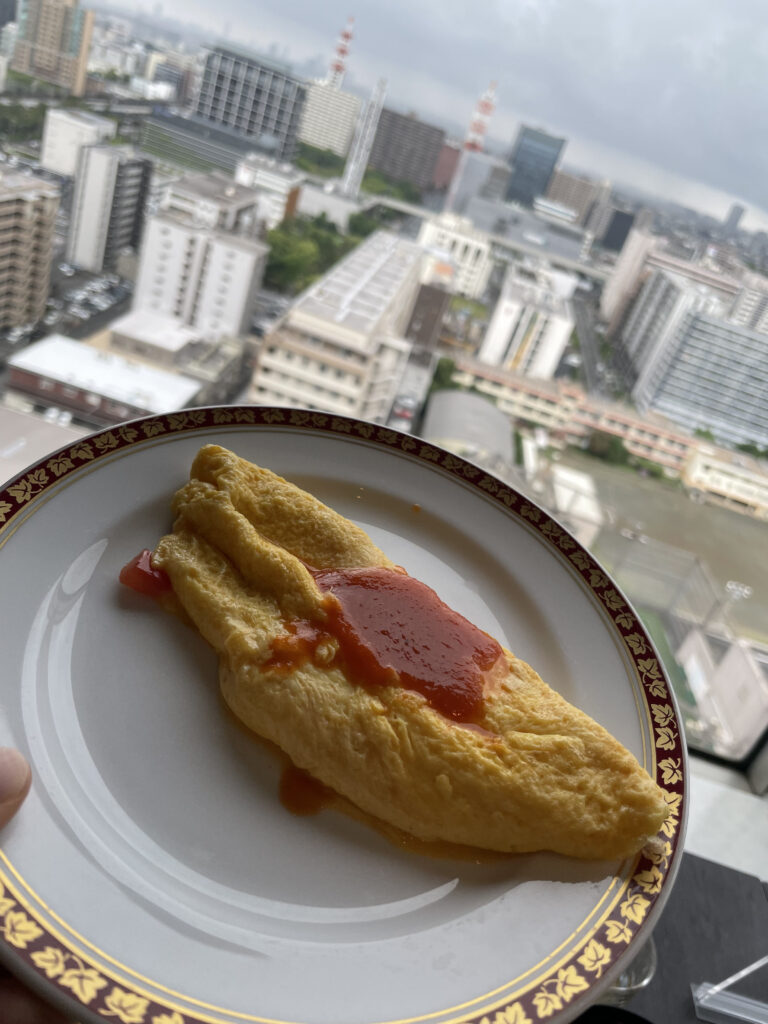 朝食のオムレツ